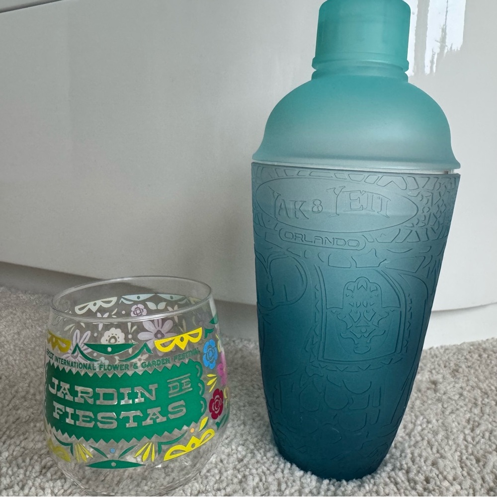 Disney Cobbler Cocktail Shaker & Garden Festival Floral Mexico Cup 2025